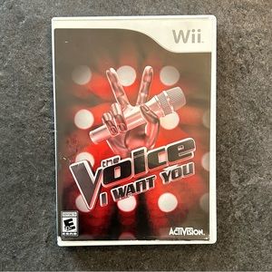 Wii The Voice: I Want You, game disc with manual, does not include microphone